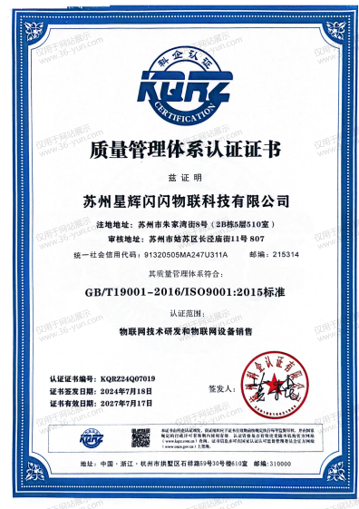 KQRZ Quality Management Certification